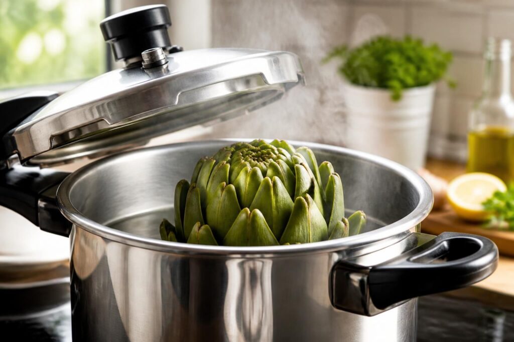 découvrez comment cuire l'artichaut à la vapeur dans une cocotte minute pour préserver toutes ses vitamines et minéraux, une méthode saine et rapide pour un repas nutritif.