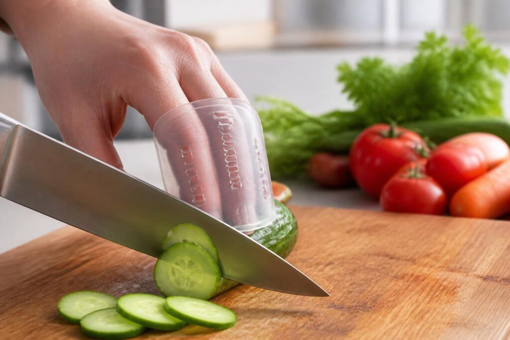 découvrez comment le protège doigts cuisine vous aide à couper en toute sécurité et à éviter les blessures lors de la préparation des repas, un accessoire indispensable pour chaque cuisine.