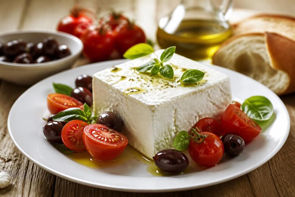 découvrez la valeur nutritionnelle et l'apport calorique du fromage grec feta, un ingrédient savoureux et riche en goût pour vos recettes santé.